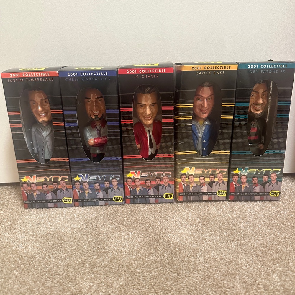 NSYNC 2001 Collectible Bobblehead Set